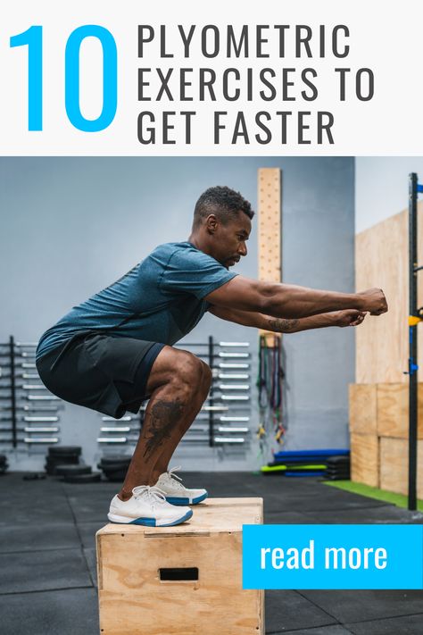 plyometrics Plyometric Workout For Football, Speed And Agility Workout Gym, Speed Training Running, Exercise For Athletes, At Home Football Workout, Plyometrics For Speed, Rugby Fitness Workouts, Hockey Conditioning Workouts, Getting Faster At Running