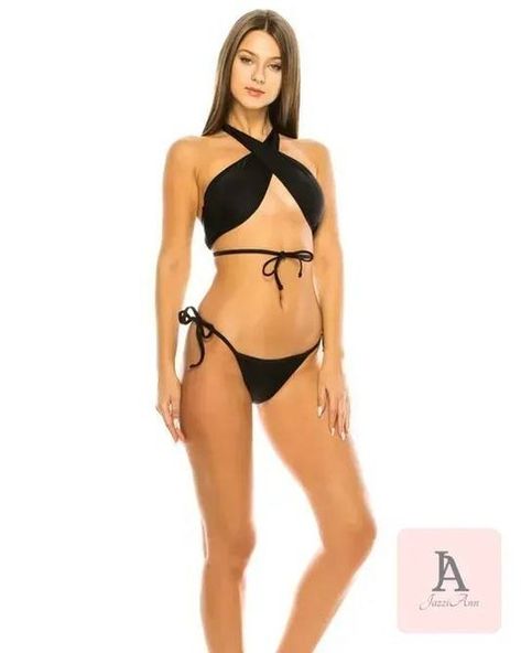 Come and enjoy this trendy style! RIB CRISS CROSS HALTER BIKINI https://ssdlr.shop/l/43248696 JazziAnn #bikini #halter-top #junior #polyester #solid #swimsuit #swimwear #two-piece Trendy Style, Halter Top, Criss Cross, Trendy Fashion, Two Piece, Bra, Quick Saves