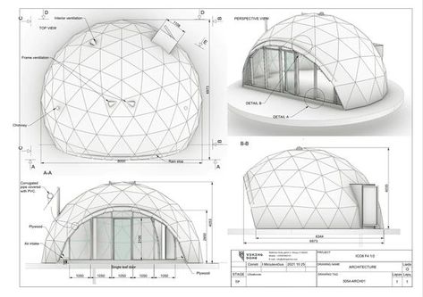 Smart Houses, Dome Greenhouse, Pvc Roofing, Dome Building, Geodesic Dome Homes, Architecture Design Process, Dome Structure, Airport Terminal, Dome Home