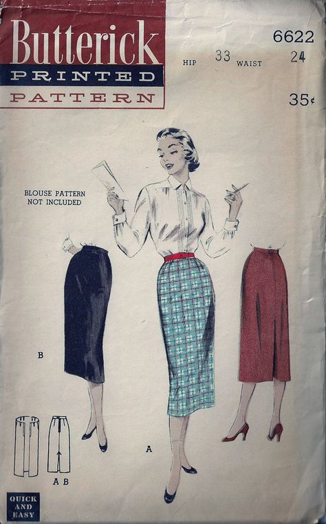 1950s Mens Fashion, Vintage Secretary, Pencil Skirt Pattern, 50s Women, Mens Fashion Work, Simple Skirt, How To Make Skirt, Fashion Illustration Vintage, Slim Skirt