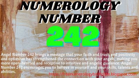 242 Angel Number Meaning, 242 Angel Number, Numerology Birth Date, Life Path Number 7, Angel Number Meaning, Numerology Numbers, Religious People, Life Path Number, Angel Number Meanings