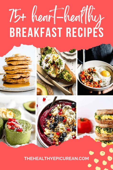 Heart Healthy Breakfast Recipes, Heart Healthy Recipes Breakfast, Pudding Pancakes, Heart Healthy Diet Recipes, Heart Healthy Smoothies, Heart Healthy Recipes Cholesterol, Heart Healthy Recipes Easy, Heart Healthy Breakfast, Healthy Breakfast Diet