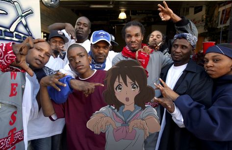 Anime Gang, Rapper And Anime, Gangsta Anime, Anime Rapper, Real Anime, Fb Memes, Reaction Pictures, Mood Pics, Dankest Memes