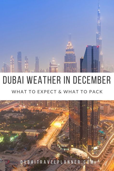 What sort of weather does Dubai experience in December? We talk you through expected day and night temperatures, sea temperature, unsual weather to look our for and what you may want to pack for December in Dubai #dubai #uae #dubaiweather #dubaitraveltips #dubaitravelblog #visitdubai #decembertravel April Travel, Dubai Trip, Dubai Travel Guide, Dubai Vacation, Visit Dubai, Vacation Inspiration, Dubai Travel, Arab Emirates, Dubai Uae