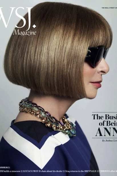 Mario Testino Shot Anna Wintour for the Cover of WSJ. Magazine ... Anna Wintour Style, Wsj Magazine, Makeup Icons, Magazine Vogue, Mario Testino, Short Straight Hair, Celebrity Makeup Artist, Anna Wintour, Barbara Palvin