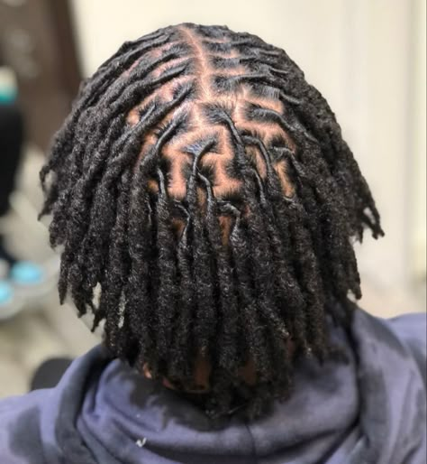 Loc Parting Patterns Men, Dreads With Middle Part, Men Loc Extensions, 4c Locs Men, Retwist No Style, Free Part Locs Men, Medium Size Locs Men, Small Dreads Men, Medium Locs Men