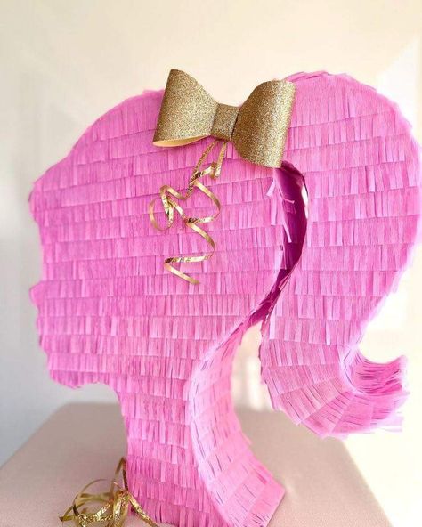 Barbie Birthday Party Pinata, Barbie's Birthday Party, Barbie Bday Decor, Barbie Birthday Pinata, Barbie Bday Theme, Pink Barbie Party Ideas, Barbie Birthday Theme Decoration, Barbie Party 5th Birthday, Barbie Tea Party Birthday