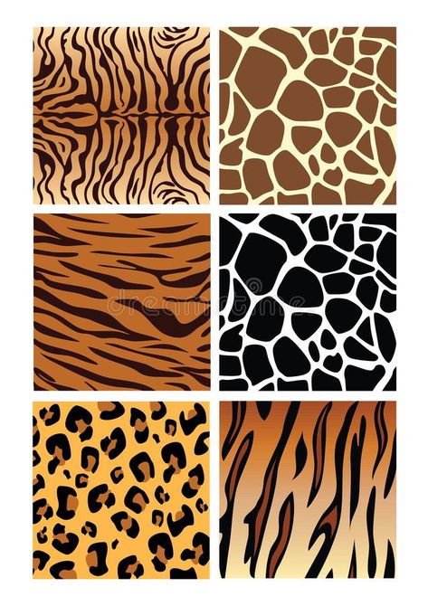 Animal patterns Seamless vector clipart EPS. Animal patterns Seamless zebra leopard tiger giraffe animal print vector patterns stock illustration Patterns Illustration, Animal Nail Art, Fashion Illustration Collage, Arte Folk, Animal Print Wallpaper, Textile Prints Design, Fashion Design Patterns, Apple Coloring, Safari Print