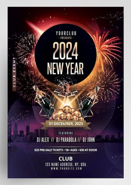 Happy nye 2024 new year flyer invitation... | Premium Psd #Freepik #psd #winter #gold #elegant #design New Year's Eve Flyer, Elegant Instagram, New Year Flyer, Standee Design, For Instagram Post, Invitation Flyer, Psd Flyer Templates, New Years Poster, Psd Flyer