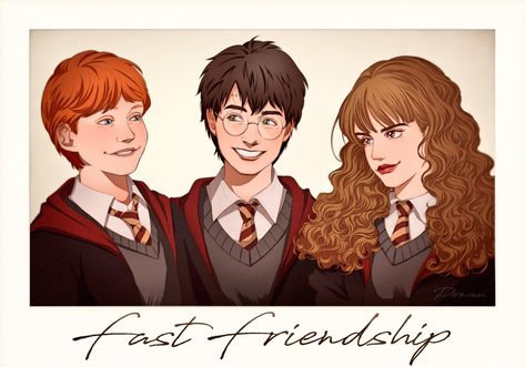 by @PONZUxPONZU Golden Trio Drawing, Rom Weasley, Harry Hermione Ron, Harry Potter Sketch, Young Harry Potter, Harry Potter Christmas Tree, Ron And Harry, Harry Potter Art Drawings, Harry Potter Illustrations