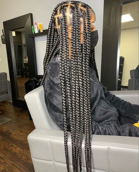 Cute Weave Hairstyles, Large Box Braids, Black Kids Braids Hairstyles, Big Box Braids Hairstyles, Feed In Braids Hairstyles, Girl Braided Hairstyles, Faux Locs Hairstyles, Cute Braided Hairstyles, Cute Box Braids Hairstyles