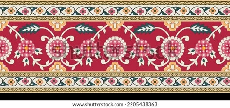 Indian Design Print Mughal Graphic Less Stock Illustration 2205438363 | Shutterstock