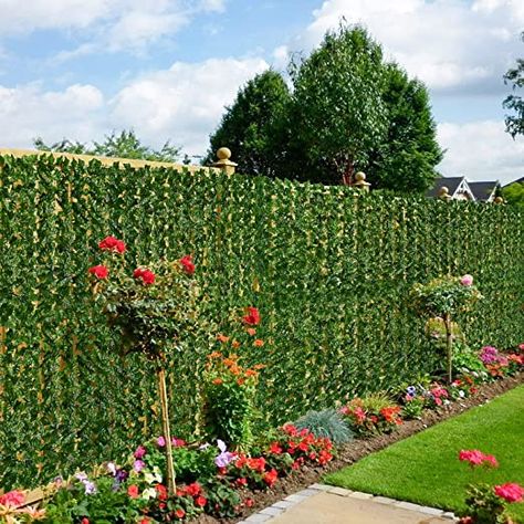 DearHouse Artificial Ivy Privacy Fence. 98.4x69in Artificial Hedges Fence and Faux Ivy Vine Leaf Decoration for Outdoor Indoor Garden Decor Ivy Privacy Fence, Privacy Fence Screen, Artificial Hedges, Ivy Vine, Fence Screening, Outdoor Privacy, Privacy Screen Outdoor, Artificial Leaf, Fence Decor