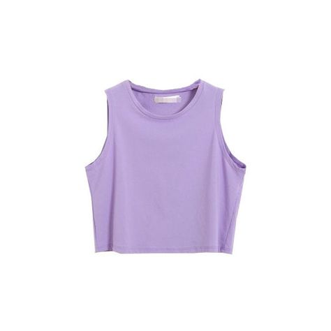 Candy Color Cotton Tank ($6.33) ❤ liked on Polyvore featuring tops, shirts, crop tops, tank tops, sleeveless tops, crop tank, no sleeve shirts, purple shirt and purple top Shirts Crop Tops, Oc Outfits, Shirts Crop, Purple Crop Top, Sleeveless Shirts, Purple Tank Top, Cotton Crop Top, Purple Tank, Purple Shirt