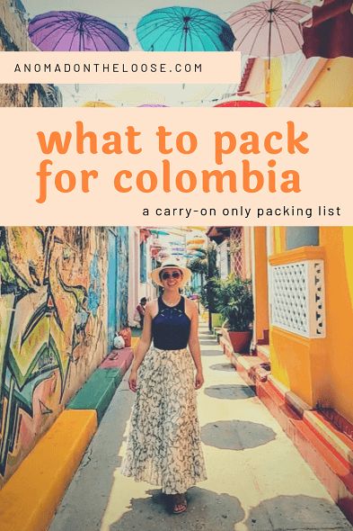 What to Pack for Colombia: the Carry-On Only Packing List | A Nomad on the Loose Columbia South America, Colombia Travel Guide, South America Travel Destinations, Trip To Colombia, Visit Colombia, Packing Guide, Colombia Travel, Cali Colombia, Pablo Escobar