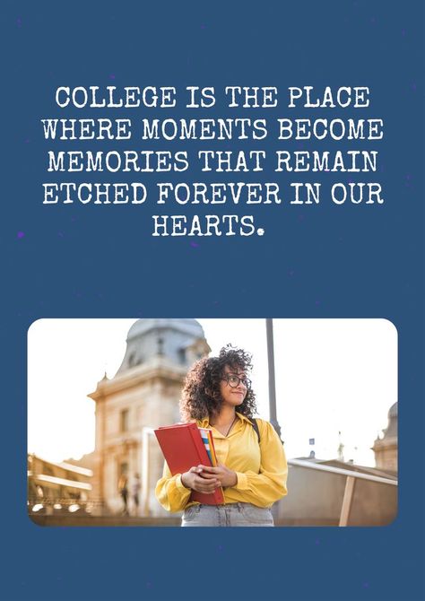 Inspirational college quotes Missing College Days Quotes, College Days Quotes Memories, College Life Quotes Memories, College Memories Quotes, College Friends Quotes, University Quotes, Last Day Quotes, Moments Become Memories, Last Day Of College