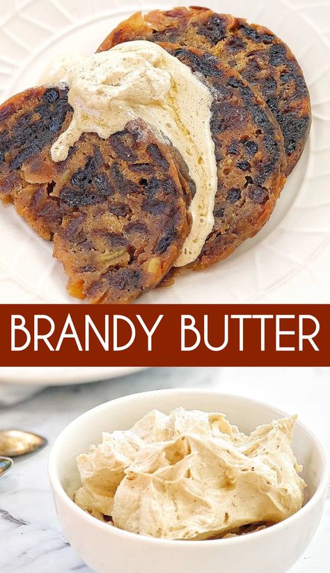 Brandy Sauce For Christmas Pudding, Rum Butter Sauce, Hard Sauce Recipe, Brandy Butter Sauce, Brandy Butter Recipe, Flavoured Butter, Brandy Cream Sauce, Hard Sauce, Brandy Butter