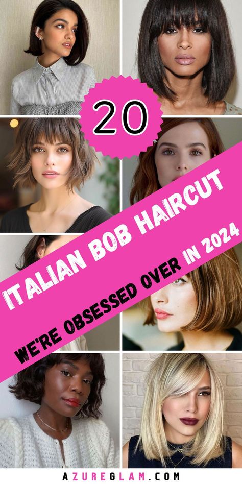 Discover the allure of the Italian bob haircut in 2024, where sophistication meets style. This iconic haircut offers a range of options, from round face-friendly styles to chic bob haircuts with bangs. Embrace the curly and wavy variations for a touch of natural beauty. Whether you opt for a classic look or a trendy blonde bob, 2024 is the year to embrace Italian-inspired fashion. Haircut Thick Wavy Hair, Italian Bob Haircut, Curly Bob Haircut, Celebrity Bobs Hairstyles, Italian Bob, Bobs For Round Faces, Fall Haircuts, Celebrity Bobs, Classic Bob Haircut