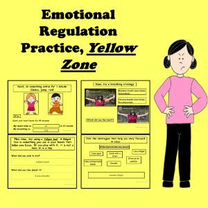 Boom Cards - Emotional Regulation YELLOW Zone Zone Of Regulation Activities, Self Control Activities, Zone Of Regulation, Body Sensations, Zones Of Regulation, Teacher Notes, Self Regulation, Smart Board, Emotional Regulation