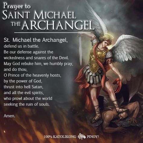 St Micheal Arch Angel Prayer, At Michael The Archangel, Prayer To St Michael Archangel, Catholic Workout, St Micheal Arch Angel, Arch Angel Michael Prayer, Saint Michael Prayer, St Michael The Archangel Prayer, Archangel Raphael Prayer