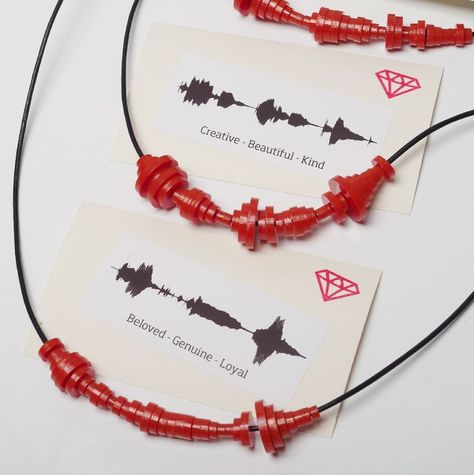 Soundwave Jewelry, Red Envelope Design, Romantic Boyfriend, Friend Crafts, Customizable Jewelry, Graphic Poster Art, Printed Jewelry, Diy Resin Crafts, Audio Recording