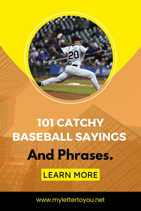 101 Catchy Baseball Sayings And Phrases. Baseball Sayings, Famous Baseball Players, Baseball Quotes, Sayings And Phrases, Study Quotes, American Sports, Positive Quotes Motivation, Famous Americans, Inspirational Quotes About Love