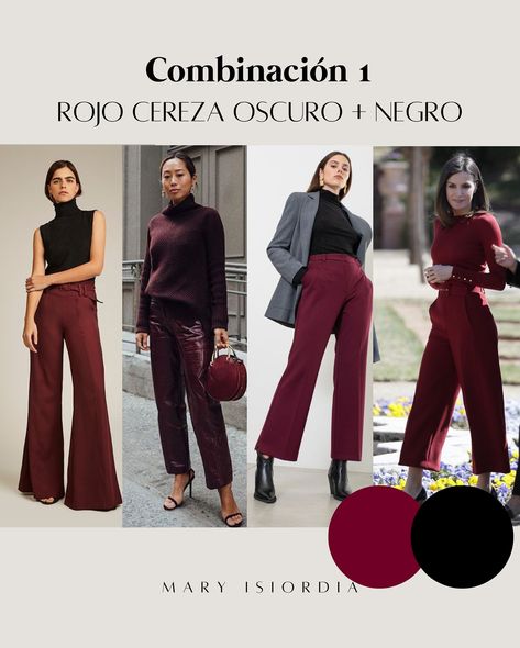 Chicasssss 🤪 Estos son los 5 colores en tendencia para este 𝐎𝐓𝐎Ñ𝐎- 𝐈𝐍𝐕𝐈𝐄𝐑𝐍𝐎 𝟐𝟎𝟐𝟒 y te dejo unas posibles combinaciones para un ambiente ➕ formal o semi-formal 🔥😎😈 1️⃣ 𝗥𝗢𝗝𝗢 𝗖𝗘𝗥𝗘𝗭𝗔 𝗢𝗦𝗖𝗨𝗥𝗢, burdeos o colores vinos, si te fijas ya está top este color en todas las tiendas. Emana sensualidad poder y mucha autoridad. 2️⃣ 𝗖𝗔𝗙𝗘, evoca ternura, tranquilidad y hogar, ideal para esos días tranquilos y serenos en tu trabajo tu oficina o tu negocio. 3️⃣ 𝗚𝗥𝗜𝗦 su mensaje es de responsabilidad confianza ... Outfit Mujer, Style Winter, Fashion Set, Semi Formal, Work Outfit, Chic Style, Winter Fashion, Fall Outfits, My Style