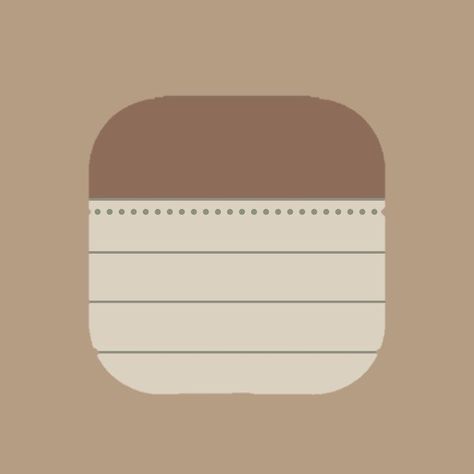 Minimalist Widget Icon, Brown Widget Aesthetic Icon, Widget Icons Brown, Brown Iphone Icons, Notes Aesthetic Icon, Brown Phone Icon, Notes Icon Aesthetic, Brown Icons For Apps, Brown Widget Icon