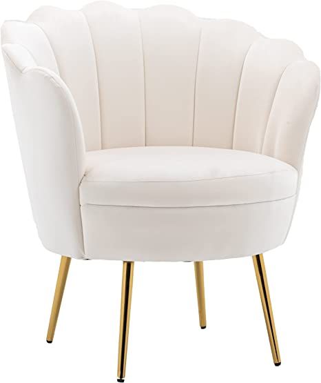 (paid link) ZOBIDO Modern Accent Velvet Chairs Comfy Upholstered Vanity Chairs for Bedroom Armchair Dining Chairs with Golden Metal Legs Desk Chair Makeup Chairs for Living Room (White) White Vanity Chair, Bedroom Desk Chair, Makeup Chairs, Bedroom Armchair, Contemporary Living Room Chairs, Chairs For Bedroom, White Desk Chair, Chairs Comfy, Desk Chair Comfy