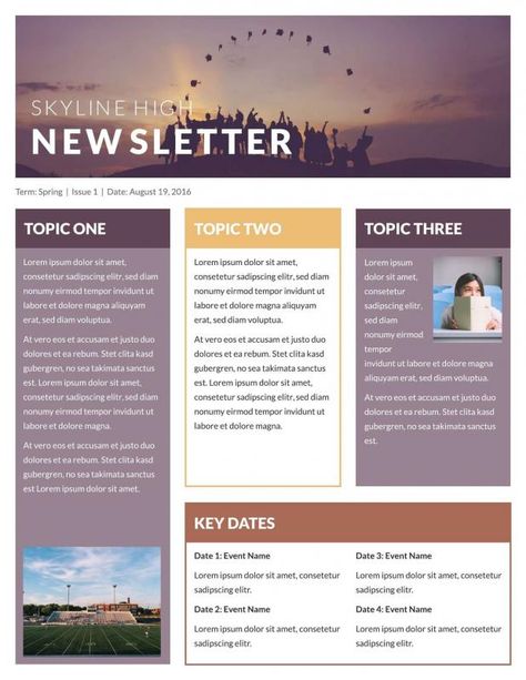 High School Newsletter, News Letter Template Free, News Letter Ideas, News Letter Design Newsletter Templates, Free Newsletter Templates Editable, Newsletter Business, School Newsletters, School Newsletter Template Free, Newsletter Templates Word