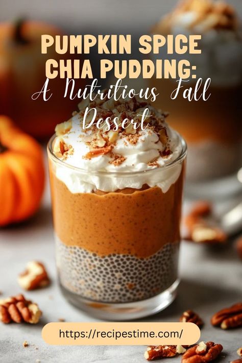 Satisfy your fall cravings with this creamy Pumpkin Spice Chia Pudding! Packed with nutrients and warm spices, it’s the perfect guilt-free dessert for autumn. 🍂🎃 #PumpkinSpiceDesserts #HealthyFallTreats #ChiaPudding #AutumnFlavors #GuiltFreeDesserts Pumpkin Spice Desserts, Pumpkin Chia Pudding, Healthy Fall Desserts, Guilt Free Dessert, Fall Flavors, Healthy Fall, Fall Dessert, Fall Treats, Autumn Flavors