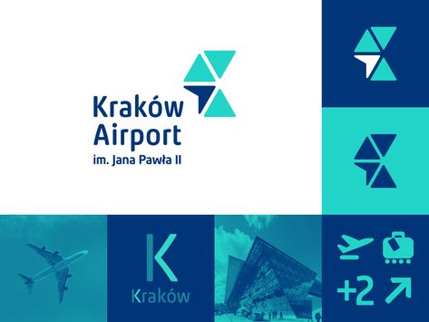 Kraków Airport ✈ / logo competition by Usarek Studio™ Airport Logo, Airlines Branding, Dynamic Logo, Gift Logo, Smart City, Graphic Design Print, Krakow, Show And Tell, Art Logo