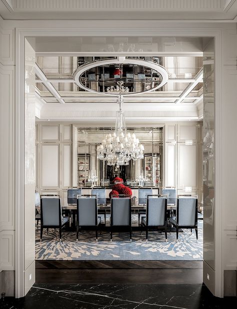 Luxury Mansion by Ferris Rafauli - Toronto luxury architectural photographer Ferris Rafauli, Baccarat Chandelier, Hallway Design, Luxury Bedroom Design, Luxury House Interior Design, Luxury Dining Room, Mansions Luxury, Luxury Homes Interior, Luxury Dining