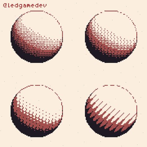 Realtime dithered spheres, pixelart animation 8bit Gif, Pixel Art Gif, How To Pixel Art, Piskel Art, Art Pixel, Object Design, Pixel Animation, Pixel Art Tutorial, Arte 8 Bits