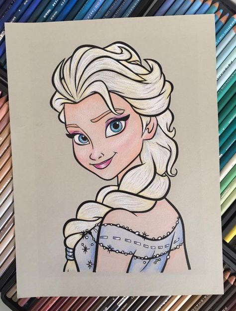 Elsa Canvas Painting, How To Draw Elsa Easy, Elsa Painting Easy, Frozen Painting Easy, Elsa Frozen 2 Drawing, Frozen Elsa Drawing, Elsa Drawing Easy, Elsa Tattoo, Elsa Painting