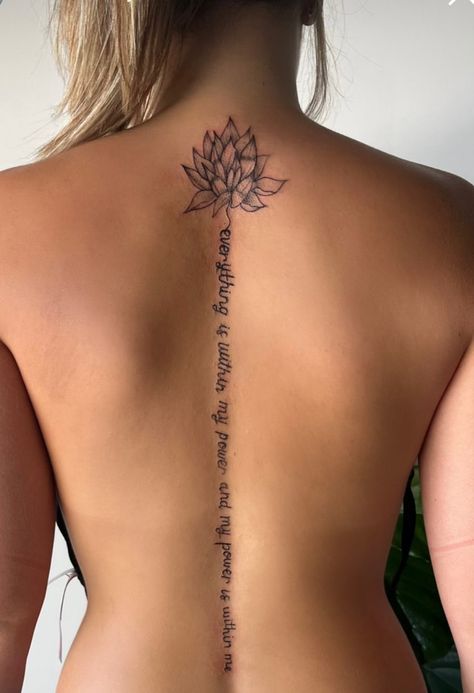 Matching Spine Tattoos, Swaggy Tattoos, Meaningful Spine Tattoos For Women, Time Heals Tattoo, Fine Line Spine Tattoo, Match Tattoo, Spine Tattoo Quotes, Back Tattoo Women Spine, Tattoo Spine