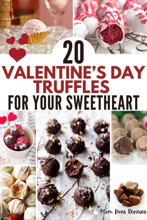 Valentine's Day Truffles for your Sweetheart! - Mom Does Reviews Valentine Truffles Simple, Valentines Day Truffles, Truffles Valentines Day, Valentine Truffles, Orange Truffles Recipe, Diy Truffles, How To Make Truffles, Wine Truffles, Rum Truffles