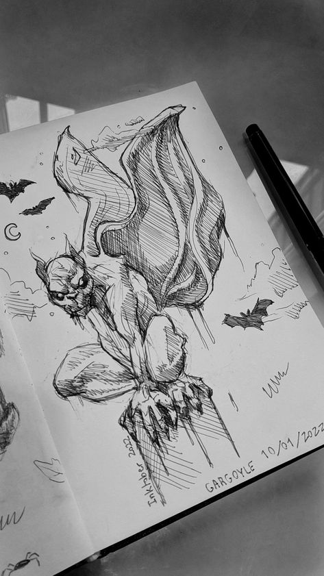 Gargoyle Drawing Reference, Gargoil Drawing, Gothic Gargoyles Drawing, Inktober Gargoyle, Gargoyle Painting, Gargoyles Art Drawing, Gargoyle Drawing Sketch, Gargoyles Drawing, Gargoyle Inktober