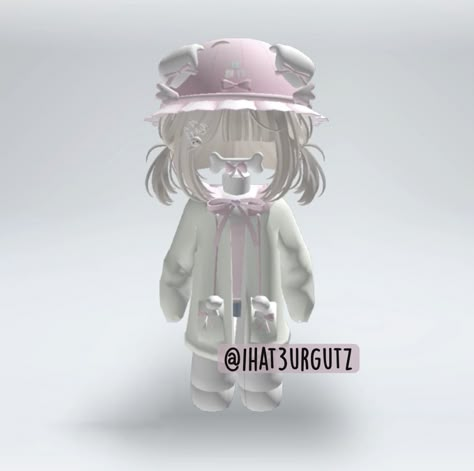 Cutecore Roblox Avatars Ideas, Kawaii Roblox Avatar Codes, Roblox Cutecore Outfits, Kawaii Winter Outfits, Kawaii Cutecore, Roblox Characters, Outfit Roblox, Roblox Skin, Roblox Skins