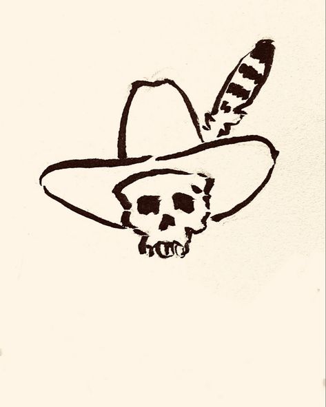 Men Moth Tattoo, Cowboy Minimalist Tattoo, Orville Peck Tattoo Ideas, Billy Strings Tattoo Ideas, Texas Tattoo For Men Ideas, Angus Dei Tattoo, Scrapbook Tattoo Ideas, Animal Skull Tattoo Simple, Skull And Cowboy Hat Tattoo