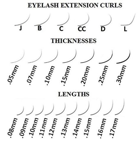 Lash Extension Curl Chart, Curl Type Chart, Lash Curls, Types Of Eyelash Extensions, Eyelash Extensions Care, Lash Quotes, Eyelash Tips, Different Curls, Eyelash Technician