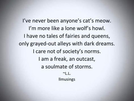 Outcast Quotes, Author Quotes, Wolf Howling, Lone Wolf, Cats Meow, I Care, Spiritual Quotes, Soulmate, Poetry