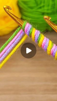 Crochet With Two Colors Yarns, Great Crochet Gifts, New Crafts Ideas, Knit Like Crochet, Crochet New Ideas, How To Crochet Videos, 3 Colors That Go Together, Crochet With Macrame Cord, New Crafts For 2024