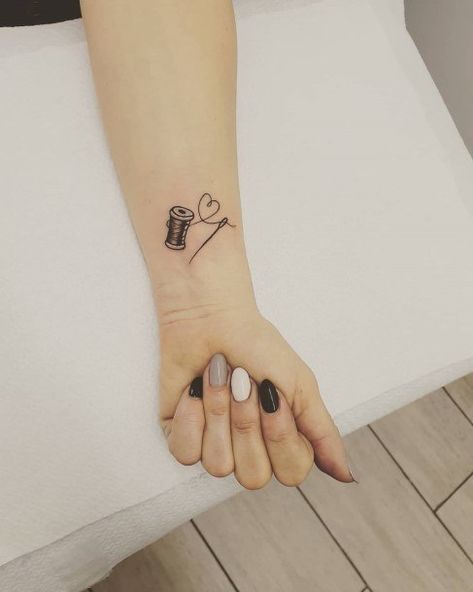 Sewing Tattoos, Stylish Tattoo, Tattoo Needles, Family Tattoos, Elegant Tattoos, Feminine Tattoos, Tattoo Designs For Women, Heart And Soul, Minimal Tattoo