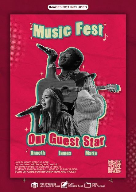 Music Workshop Poster, Graphic Design Posters Event, Cool Event Posters, Concert Poster Design Graphics, Live Music Poster Design, Creative Event Poster, Music Event Poster Design, Freepik Templates, Pop Music Poster