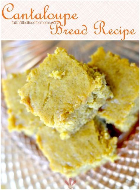 Cantaloupe Quick Bread Recipe ~ did you know that you can bread with cantaloupe? YES YOU CAN and it is DEEELISH!! Bread With Egg Whites, Super Easy Bread, Bread With Egg, Cantaloupe Recipes, Kid Friendly Meals Easy, Quick Bread Recipe, Homemade Bread Recipes Easy, Filling Food, Motivation Monday