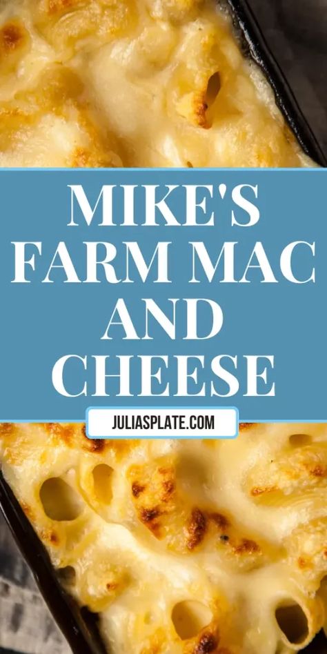 Mike's Farm Mac and Cheese Allrecipes Mac And Cheese, Mikes Farm Mac N Cheese Recipe, Joanna Gaines Mac And Cheese, Mikes Farm Mac And Cheese, American Comfort Food Recipes, Homecoming 2024, Easy Mac N Cheese, Cheese At Home, Garlic Roasted Broccoli