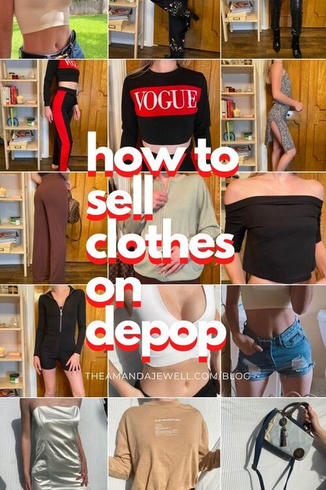 Depop Accounts To Follow, Depop Post Ideas, Clothes Selling Ideas, How To Start A Depop Shop, Shop Policies Depop Picture, Selling On Depop Tips, Depop Picture Ideas, Depop Selling Tips, Selling Clothes Aesthetic