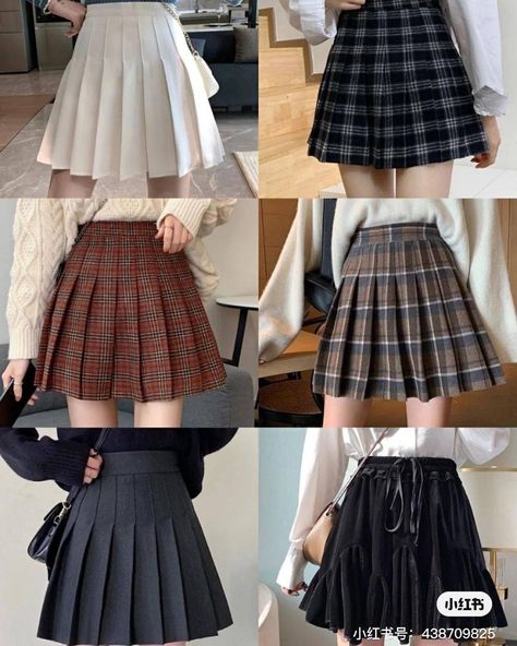 Korean Skirt Outfits, Formal Skirts, Styling Skirts, Outfit Korean Style, Stylish Short Dresses, Korean Fashion Dress, Korean Girl Fashion, Ulzzang Fashion, Cute Comfy Outfits