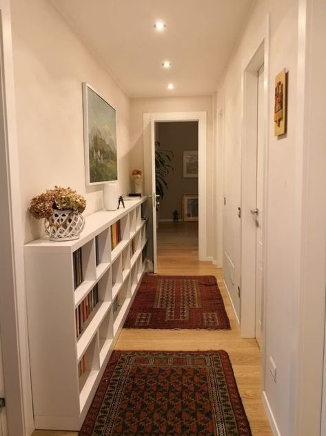 Grey Kitchen Designs, Corridor Design, Narrow Hallway Decorating, Hallway Designs, Hallway Design, Hal Decor, Home Library Design, Classic Bedroom, 아파트 인테리어